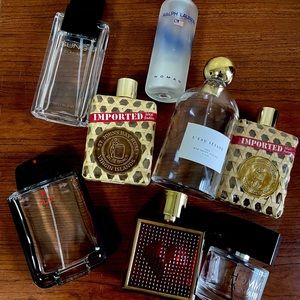 8 Empty Bottles L’eau Sezane Givenchy YSL Ralph Lauren Queen Latifah Sung Homme